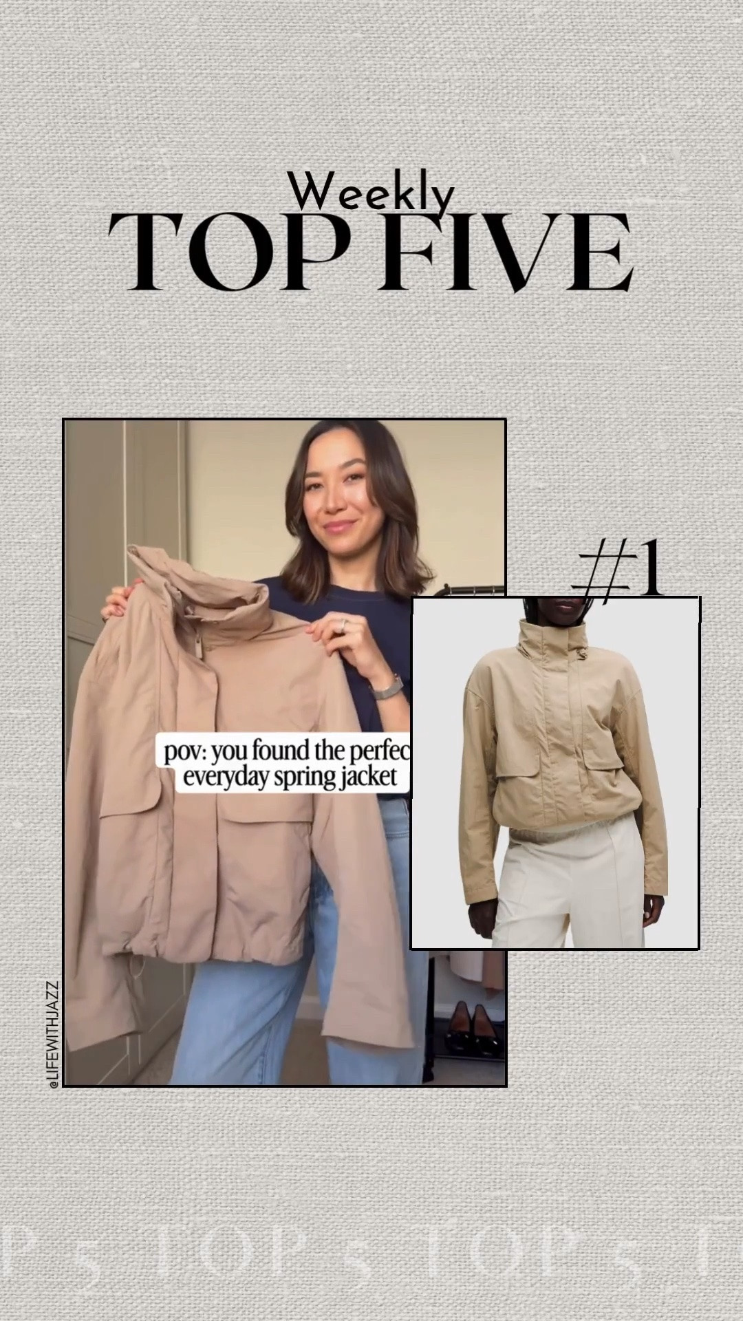 #1 bestseller this week: lululemon always effortless jacket 

water & wind-resistant, has a stowable hood 

this beige color was just restocked! 

everyday jacket / fall jacket

#LTKootd #LTKSeasonal