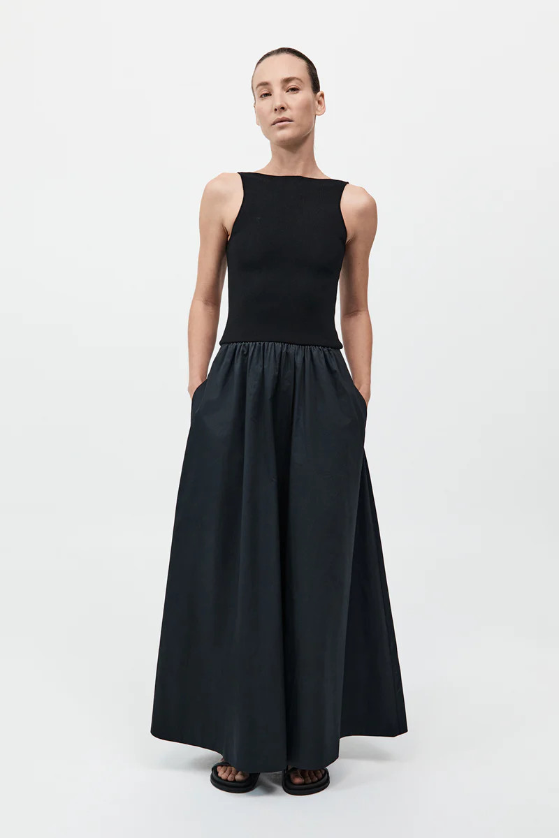 Bateau Cut Out Dress - Black | St. Agni (US, UK, EU)