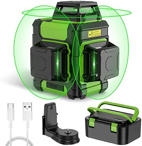 Huepar Laser Level 360 Self Leveling, Rechargeable Green Laser 3x360° Cross Line Lazer Leveler 3... | Amazon (US)