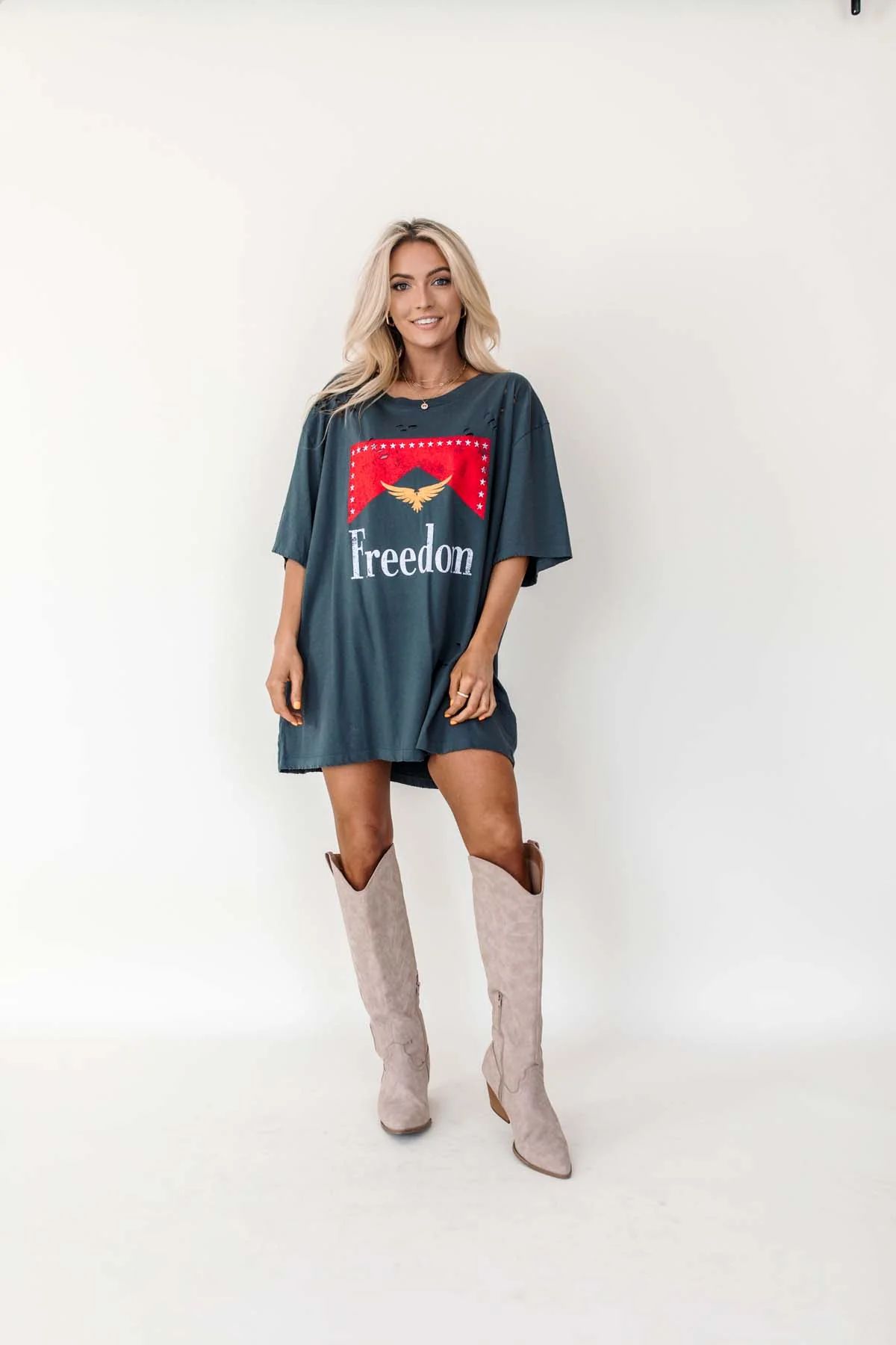 Freedom Slate Distressed Graphic Tee | The Post