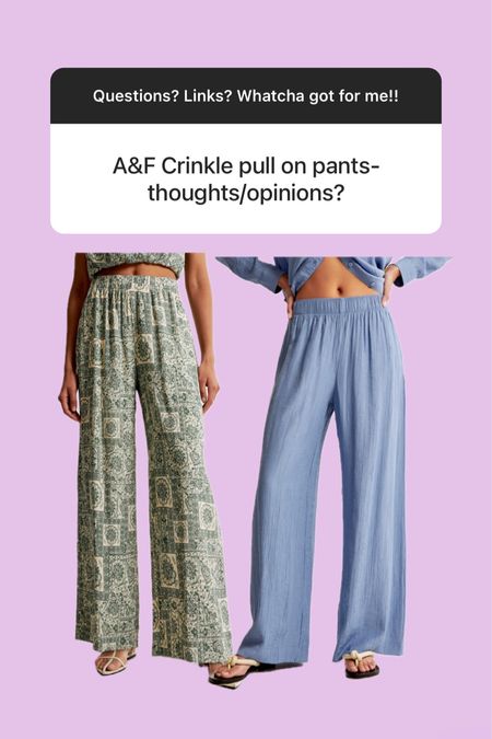 Abercrombie pants


#LTKfindsunder100 #LTKstyletip