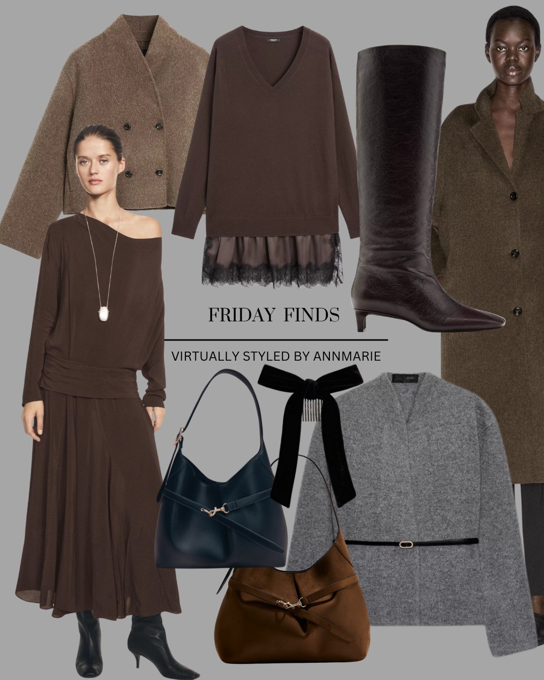 This weeks Friday Finds 🔎

Brown coat, brown jacket, lace cami sweater, high street bags, knitwear 

#LTKautumn #LTKstyletip #LTKwinter