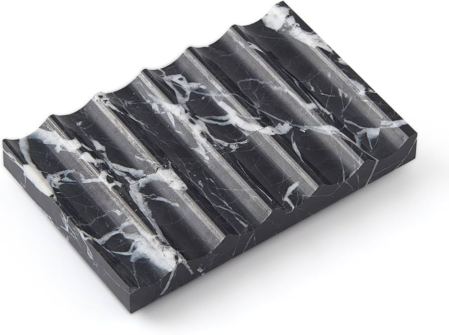Real Luxurious Natural Marble Soap Dish for Shower,soap Dish for Bathroom,Non-Ceramic/Non-Resin S... | Amazon (US)