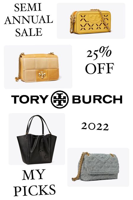Tory Burch #semiannualsale 25% additional off sale
My top 4 handbag picks! 

#LTKGiftGuide #LTKsalealert #LTKitbag