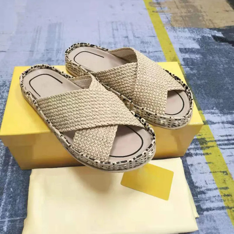 2021 Fashion Pink Stretch Lace Wedge Heel Flat Slipper Handmade Woven Slippers Sandals Women Shoe... | DHGate