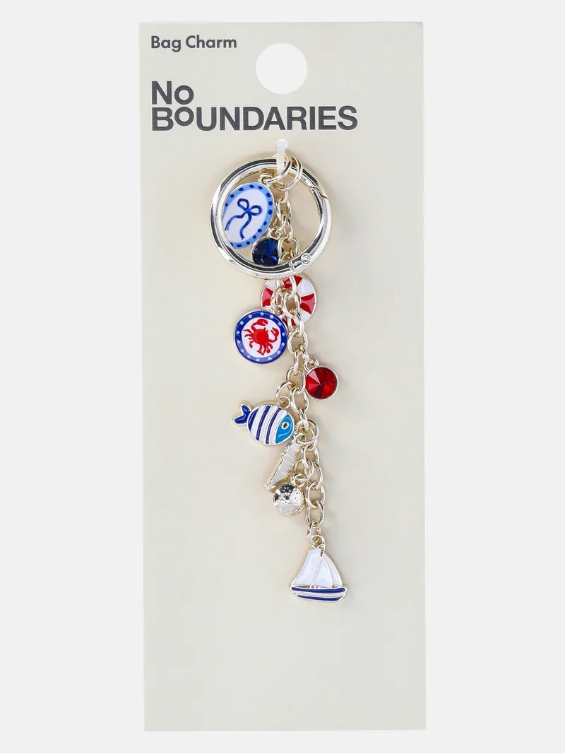 No Boundaries Women's Americana Bag Charm, Nautical | Walmart (US)