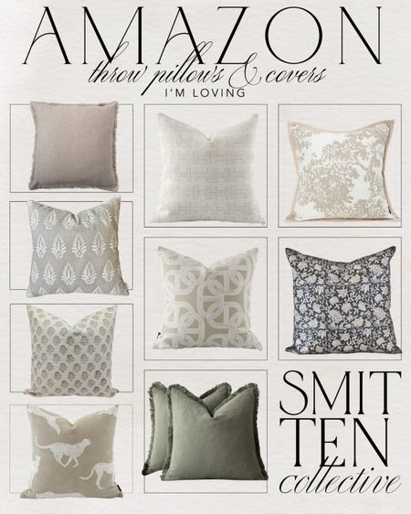 Amazon throw pillows and covers I’m currently loving!!! Lots of different great styles and colors!!

Amazon, Amazon throw pillows, throw pillows, throw pillow cover, interior design, home decor, Amazon home decor, summer decor, summer home decor, living room throw pillows, neutral pillows, trending home decor, home decor looks 

#LTKSeasonal #LTKHome #LTKStyleTip