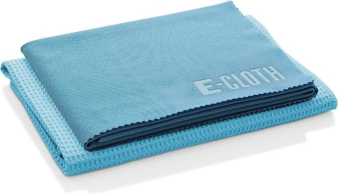 E-Cloth Window Cleaning Set, Reusable Microfiber Cleaning Cloths, 300 Wash Guarantee, Blue, 2 Clo... | Amazon (US)