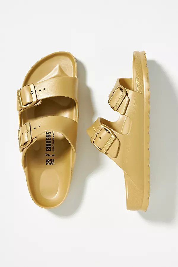 Birkenstock Arizona EVA Sandals By Birkenstock in Gold Size 40 | Anthropologie (US)