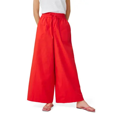 Splendid Mallory Wide Leg Poplin Pants in Firework Red at Nordstrom, Size Small | Nordstrom