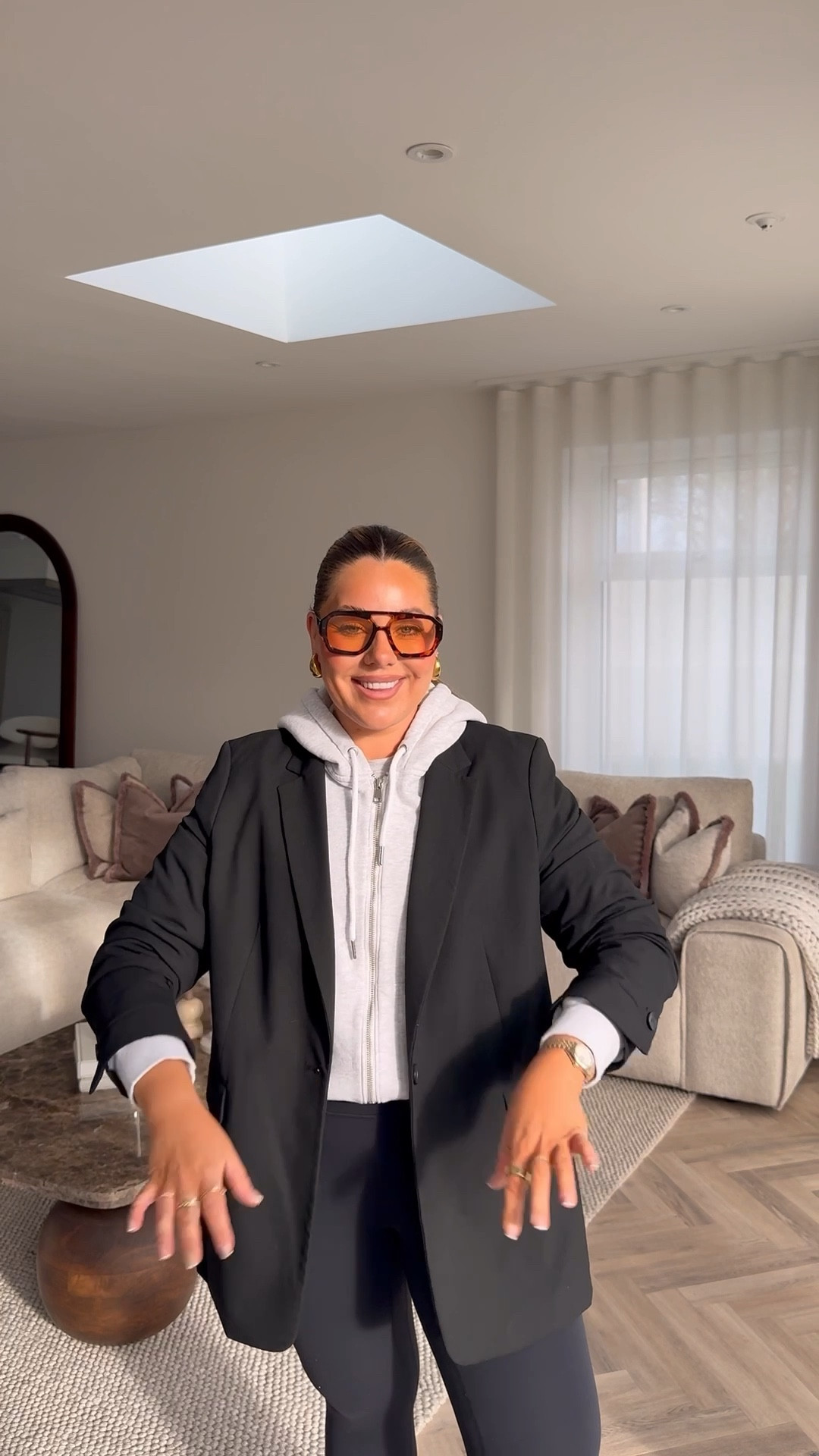 BASIC!! 🫶👌✨

Leggings; wearing size medium- they’re a lulu dupe, so comfy, not see through, soft & buttery. 10/10 for me & are in the saleee!!

T-shirt & Hoodie bought this time last year as part of a trackie. Legit wear these on repeat! Wash really well & don’t go bobbly!  Wear medium in both.

Blazer, had in the wardrobe for about 3 years! You actually can’t beat a black blazer. Goes with everything… I wear size medium, it runs up big!


#LTKuk #LTKstyletip #LTKmidsize