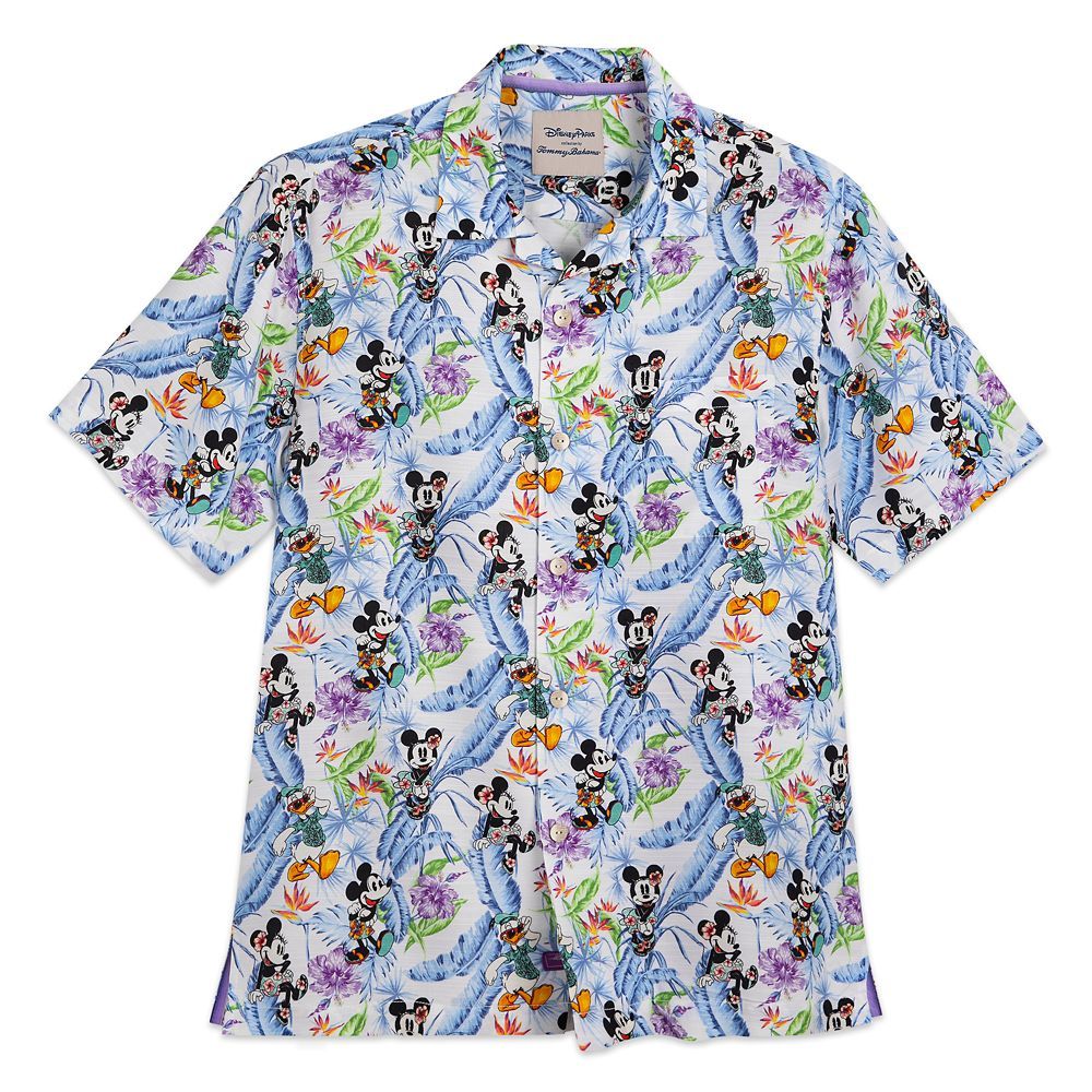 Mickey Mouse and Friends Floral Woven Shirt for Adults by Tommy Bahama | Disney Store