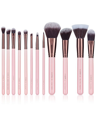 LUXIE 12-Pc. Signature Rose Gold Makeup Brush Set - Macy's | Macy's