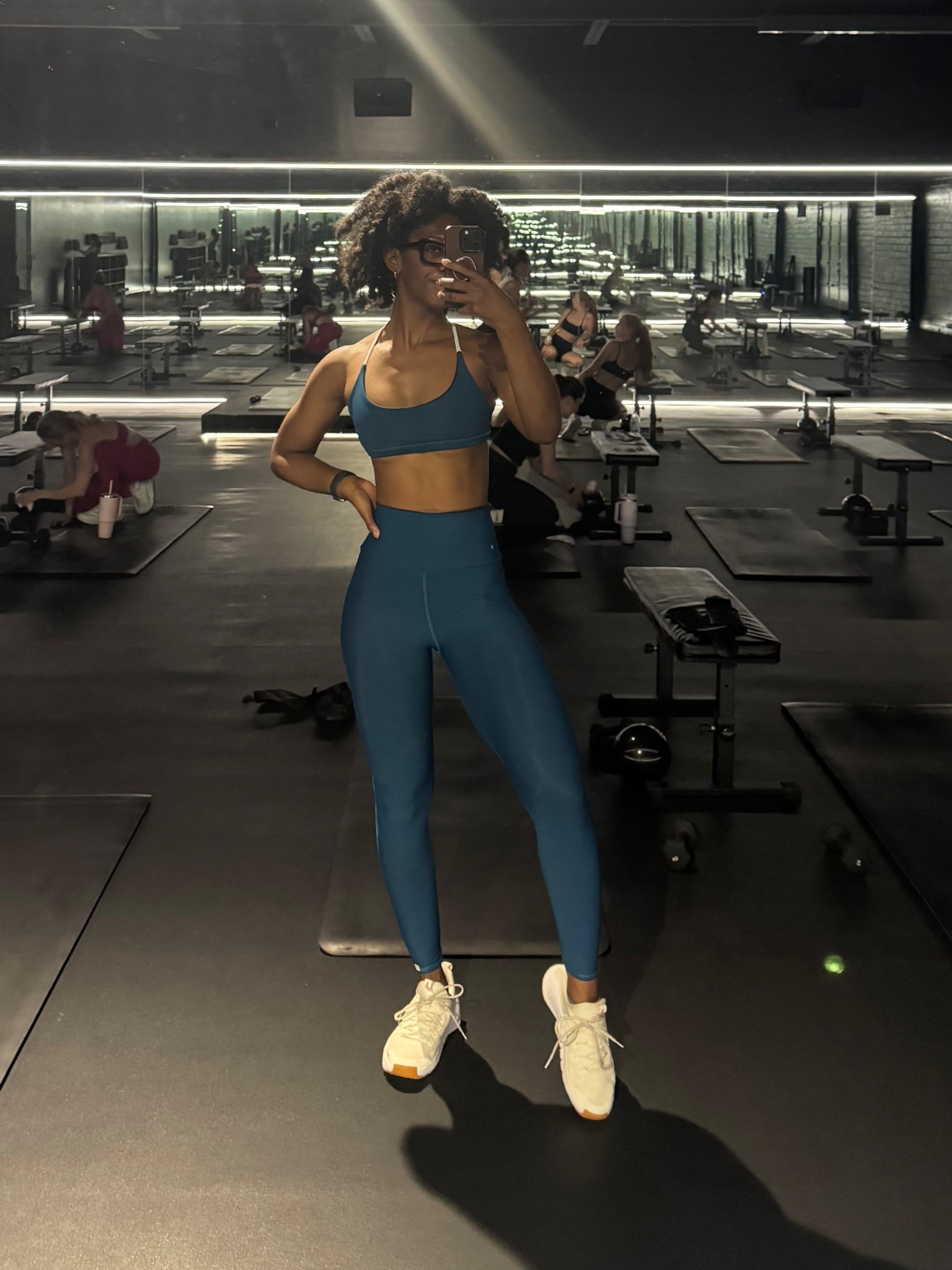 Monday morning class because I was clearly feeling ambitious. 

Workout set gym set cross training gym outfit squat proof leggings flat sneakers

#LTKActive #LTKShoeCrush #LTKFindsUnder100