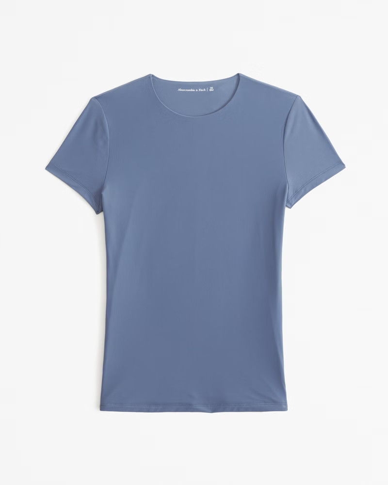 Soft Matte Seamless Tuckable Baby Tee | Abercrombie & Fitch (US)