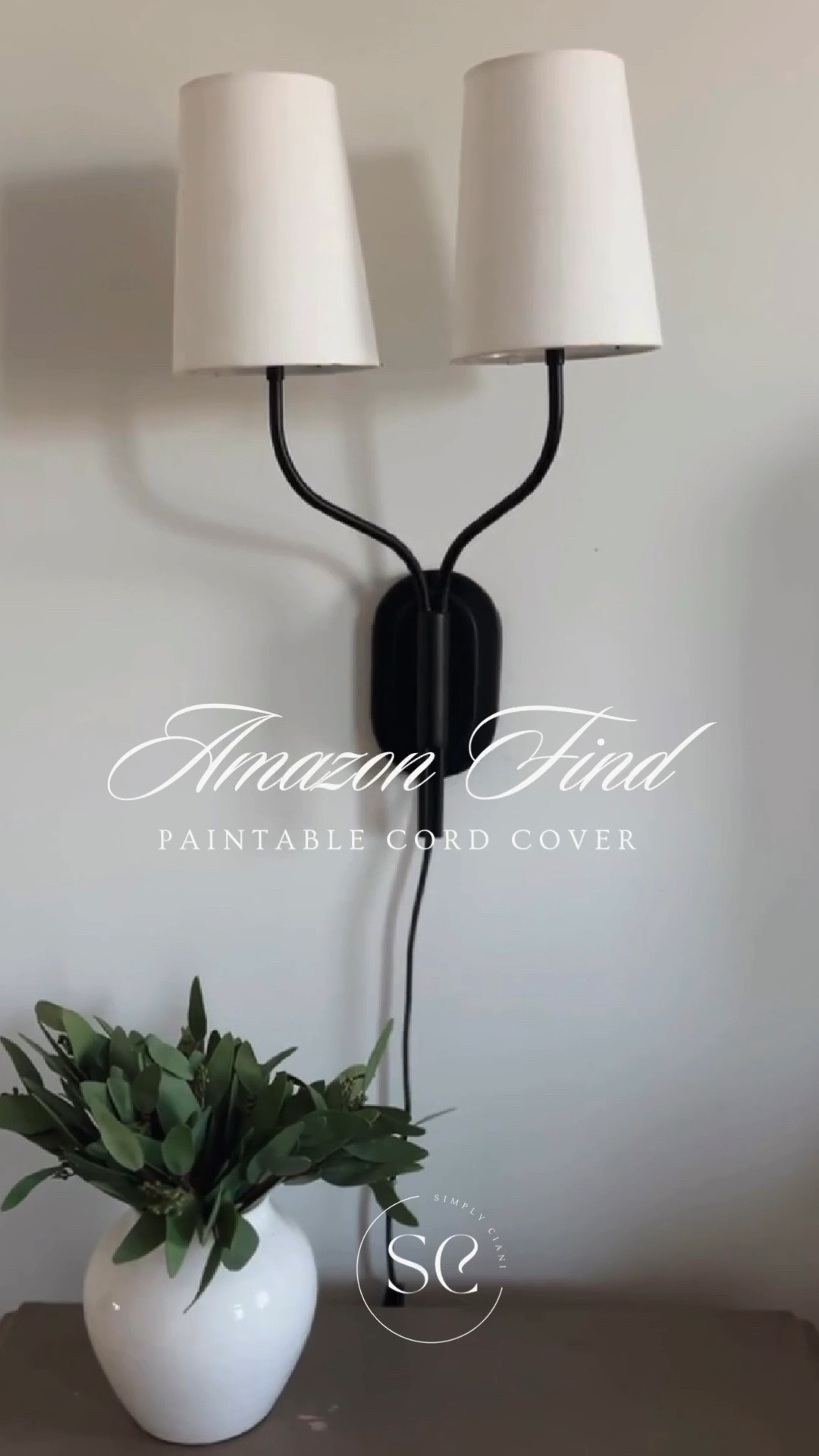 Amazon Find • Paintable Cord Cover

Conceal those cords with this self adhesive cord cover strip

#amazon #amazonfind #homedecor #homehack #amazonhome #lighting #sconce #crateandbarrel #decor 

#LTKVideo #LTKfindsunder50 #LTKhome