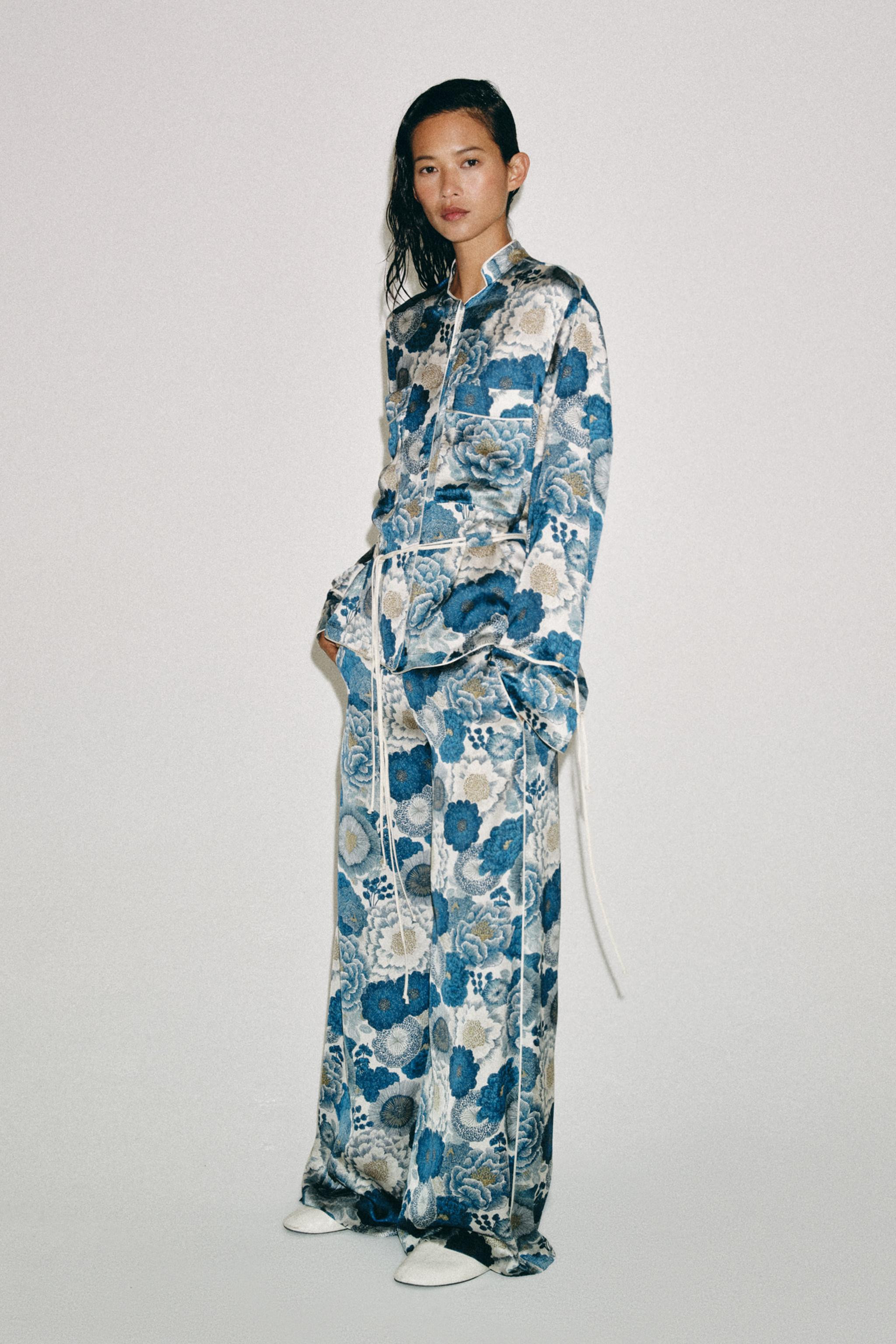 ZW COLLECTION FLORAL TROUSERS | Zara UK