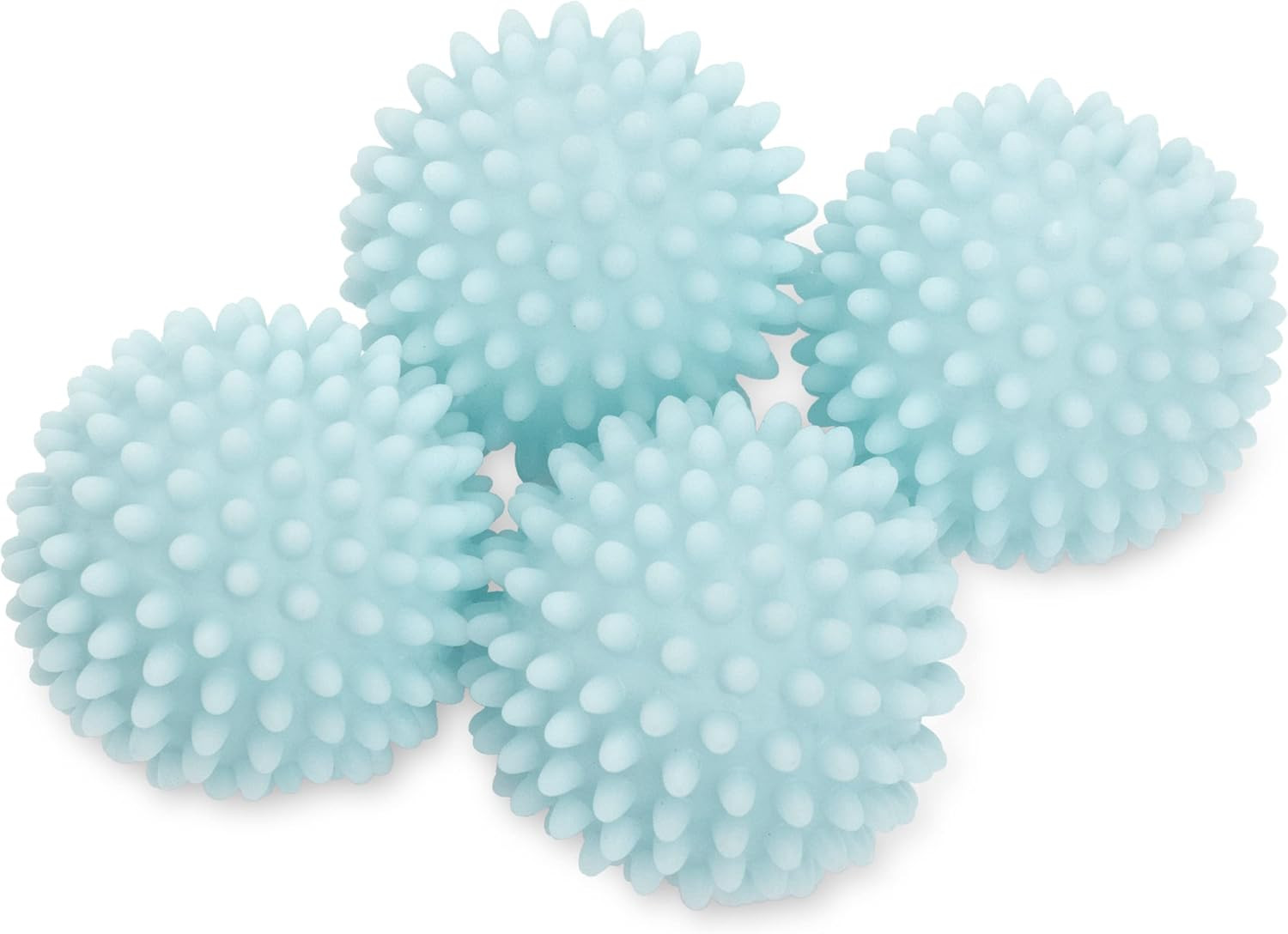 S&T INC. Reusable Dryer Balls, Fabric Softener for Laundry, Light Blue, 2.5 in, 4 Pack | Amazon (US)