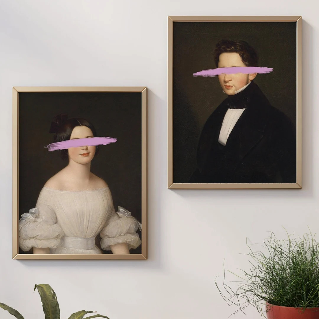 Alter Art,eclectic Wall Art,vintage Portrait,alter Portrait,alter Painting Print,moody Decor,gall... | Etsy (US)