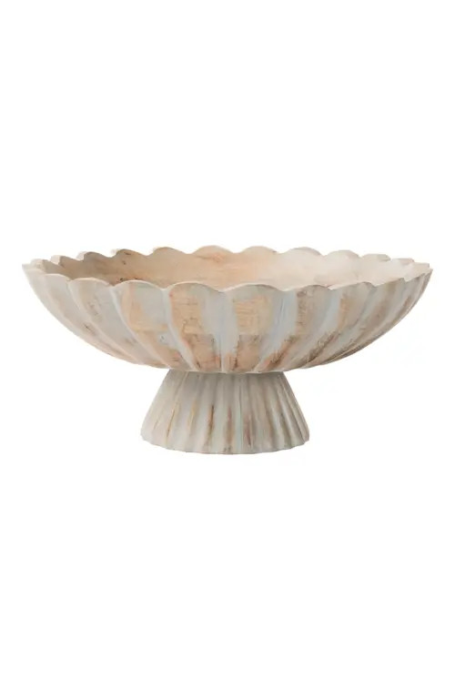 Mela Artisans Fluted Pedestal Bowl - Rustic Grey at Nordstrom | Nordstrom