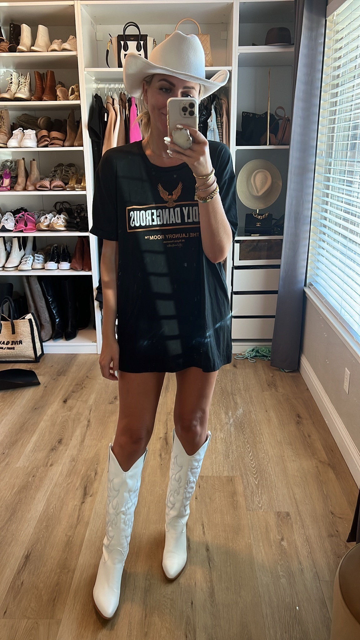 t shirt dress with cowboy boots Western Rodeo Tee Dress, Oversized Country Concert Outfit, Vintage Western Graphic Tee, Edgy Cowgirl Streetwear Featuring a vintage Cowboy Take Me Away Country