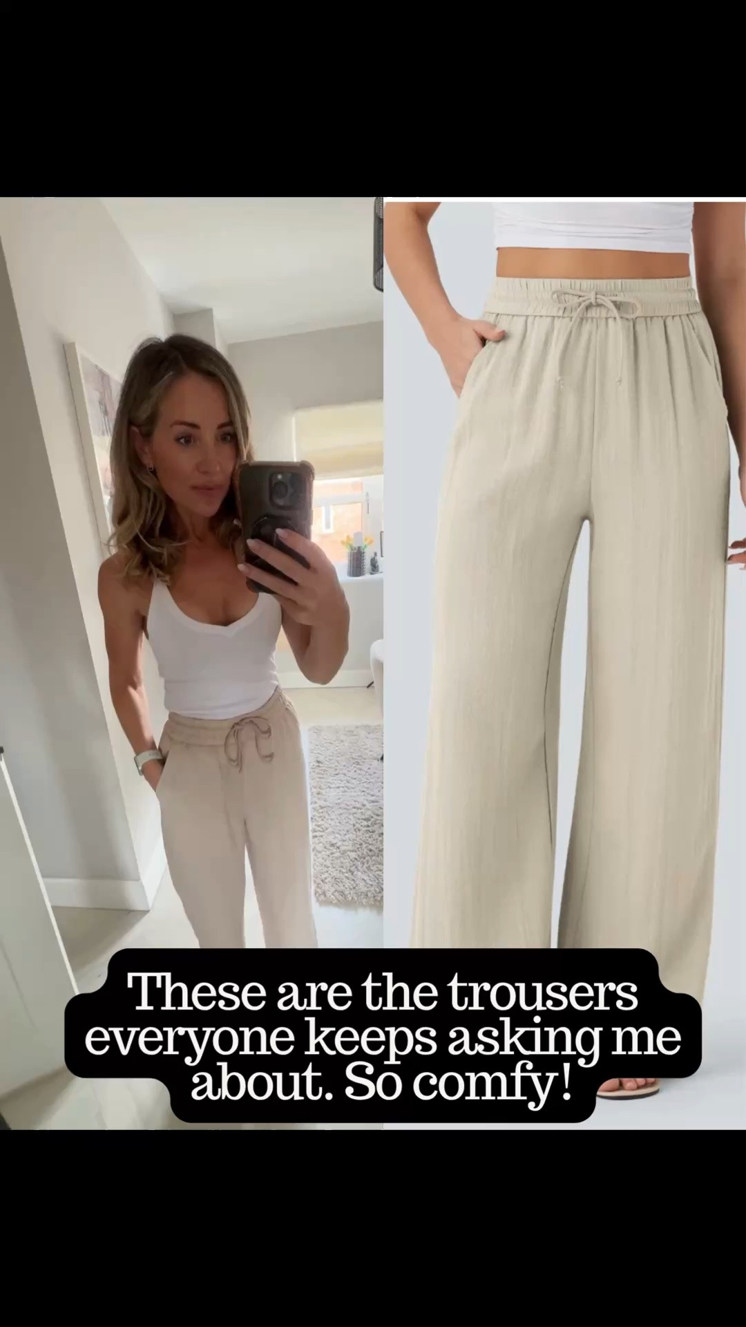Trousers of dreams and unbuilt bra vest top oh and the shoes!!! I wear them all the time!

#LTKsummer #LTKuk
