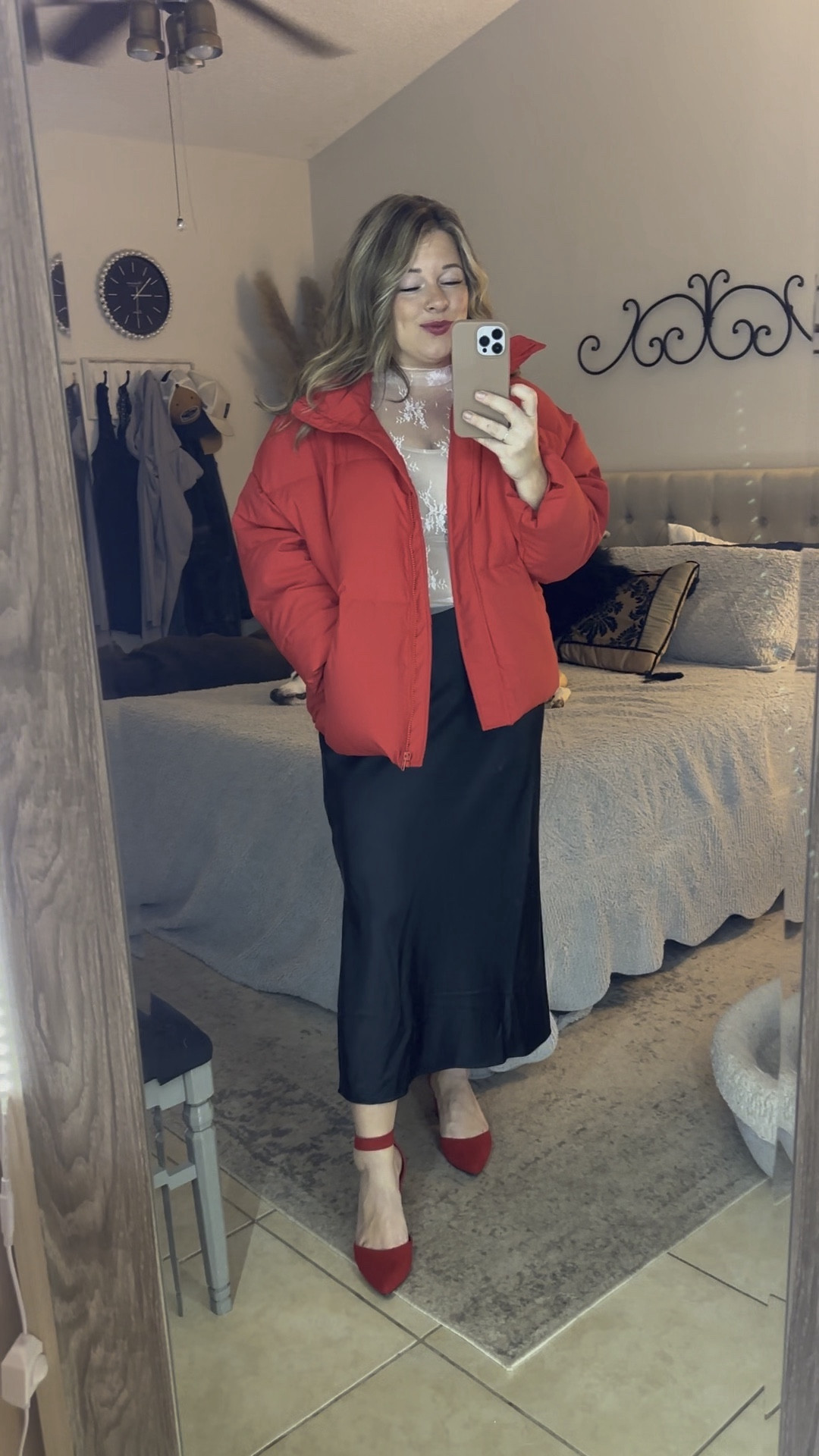 I’m obsessed with this vibrant red puffer jacket. Perfect for holidays out cold Valentine’s Day celebration.

Red puffer jacket
Puffer outfit
Valentines jacket
Valentine’s Day outfit
Holiday jacket
Holiday coat
Red coat
Midsize style
Midsize fashion 
Midsize outfit#LTKfindsunder100 #LTKmidsize

#LTKSeasonal