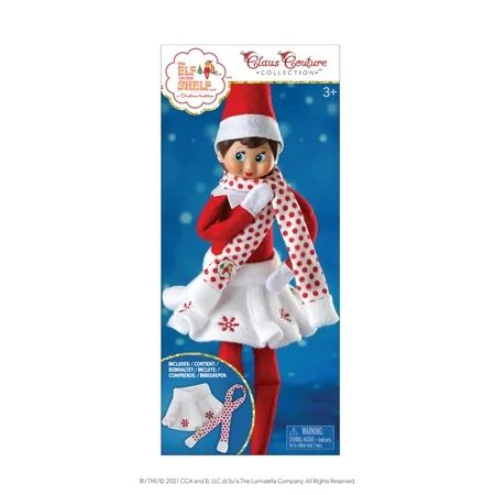 The Elf on the Shelf Claus Couture Snowflake Skirt & Scarf - ELF NOT INCLUDED | Walmart (US)