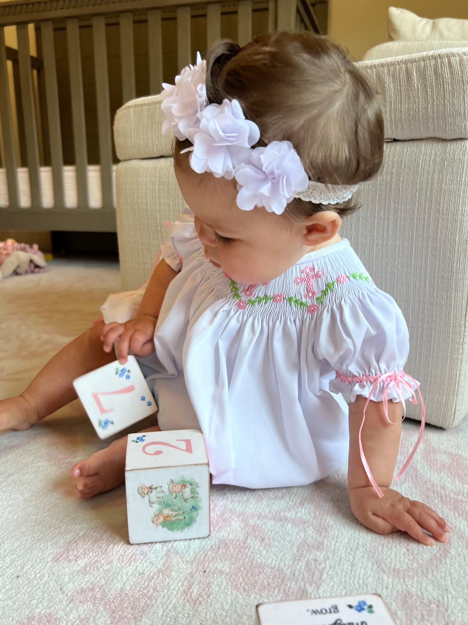 Baby girl baptism outfit 🌸🙏
Christening outfit 
Smocked bubble 