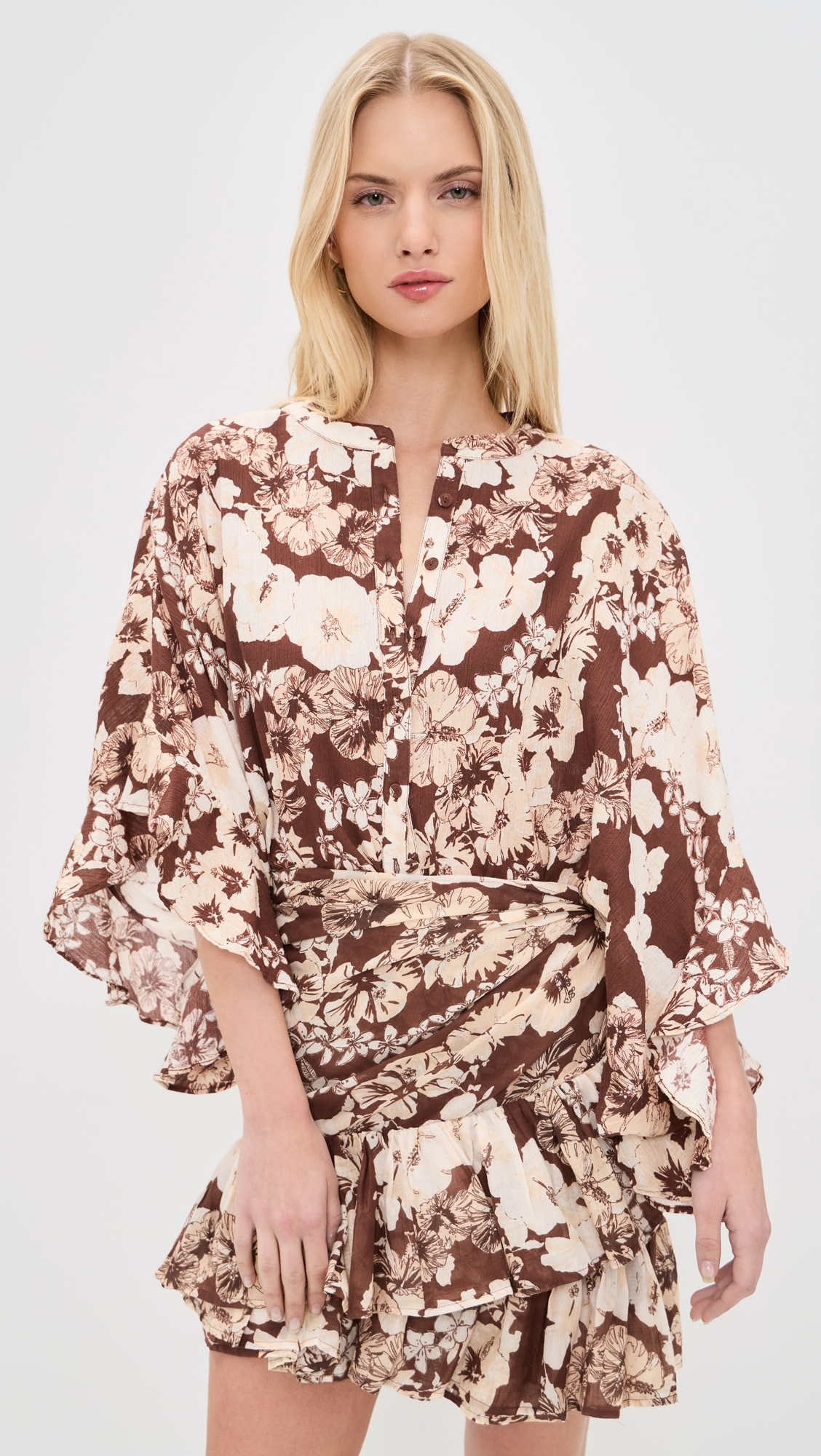 Button Front Scarf Top | Shopbop