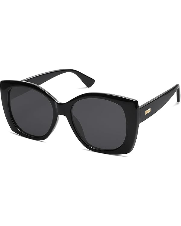 SOJOS Trendy Polarized Round Oversized Sunglasses Womens Square Women Sun Glasses SJ2340 | Amazon (US)