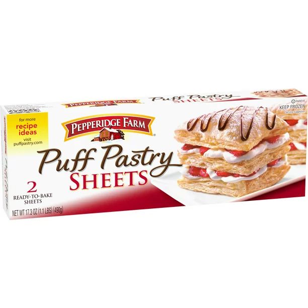 Pepperidge Farm Puff Pastry Frozen Pastry Dough Sheets, 2-Count, 17.3 oz. Box | Walmart (US)