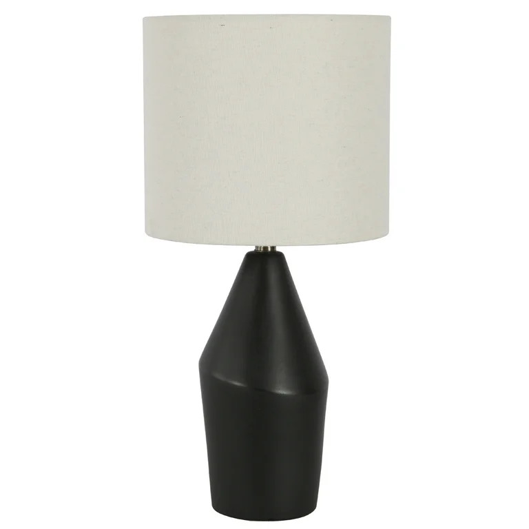 Home Decor Collection Table Lamp, Black Ceramic Finish | Walmart (US)