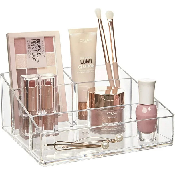 STORi Clear Plastic Vanity Makeup Organizer - Walmart.com | Walmart (US)