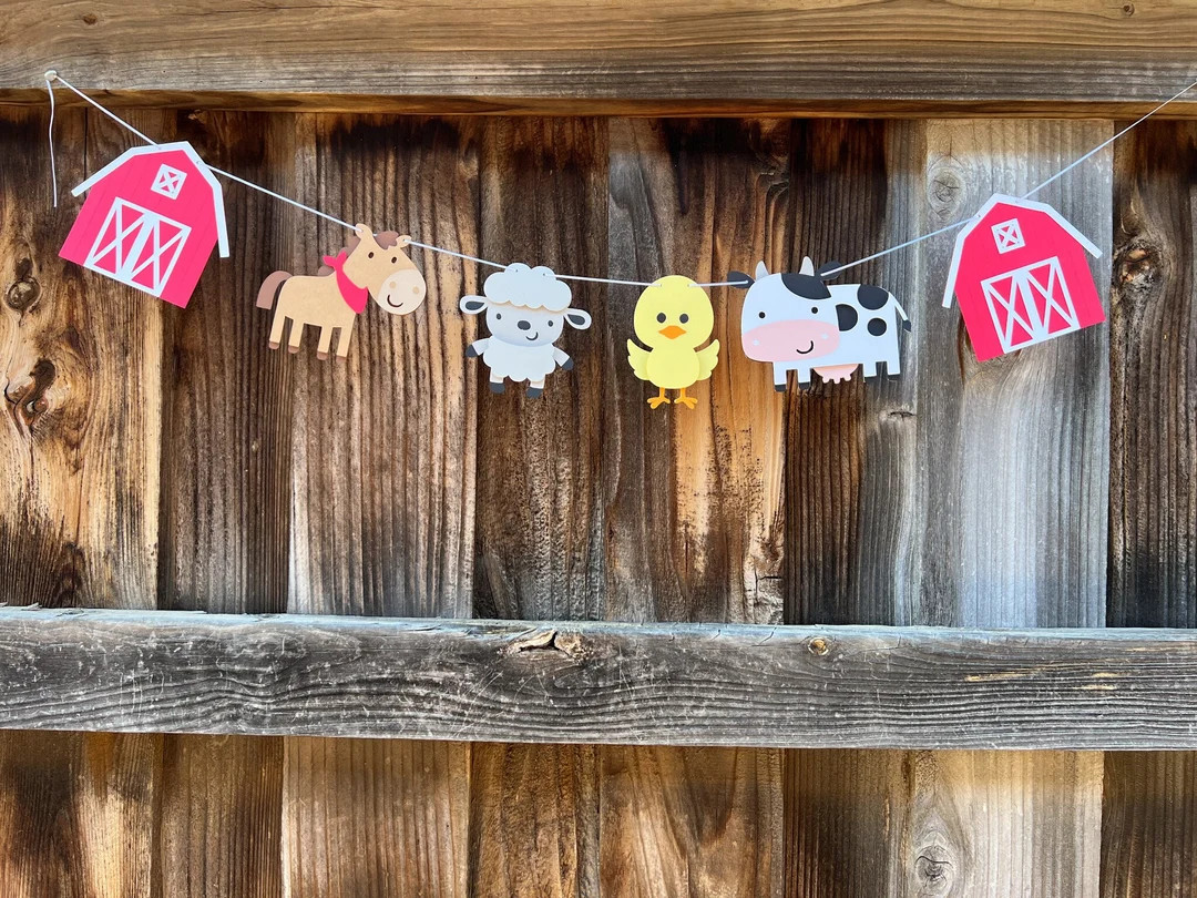 Farm Garland, Farm Banner, Farm Birthday Decor, Farm Party Decor, Farm Party Decorations, Farm Ga... | Etsy (US)