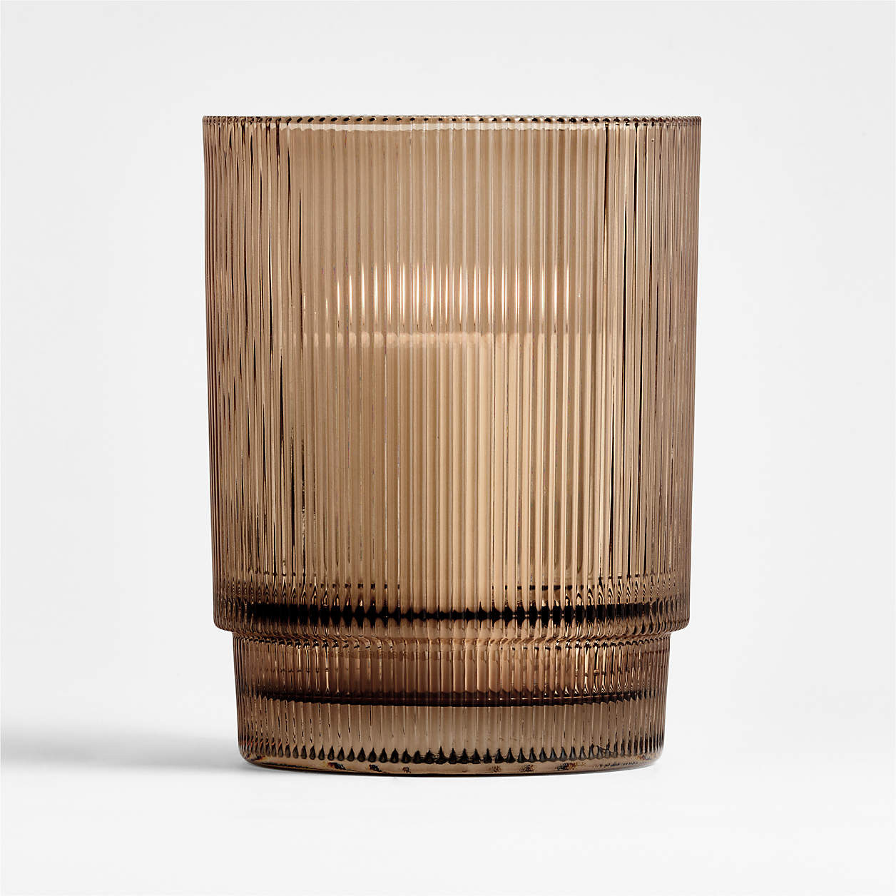 Atwell Large Brown Hurricane 11"" + Reviews | Crate & Barrel | Crate & Barrel
