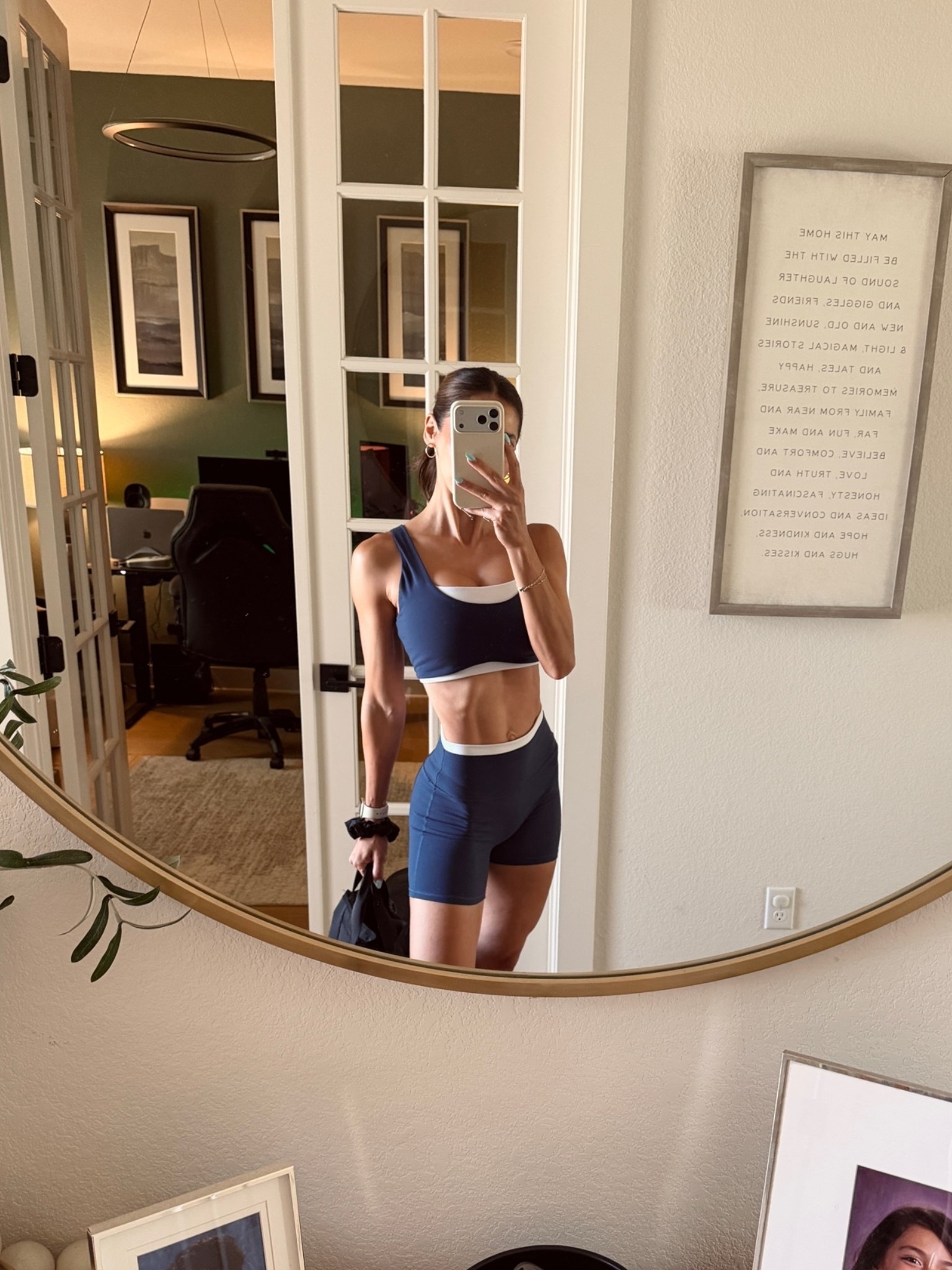 Wearing a small shorts small top #gym #abercrombie #fit #fitmom

#LTKdayinmylife #LTKActive #LTKmorningroutine