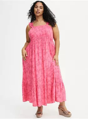 Ruffle Strap Tiered Maxi Dress | Torrid (US & Canada)