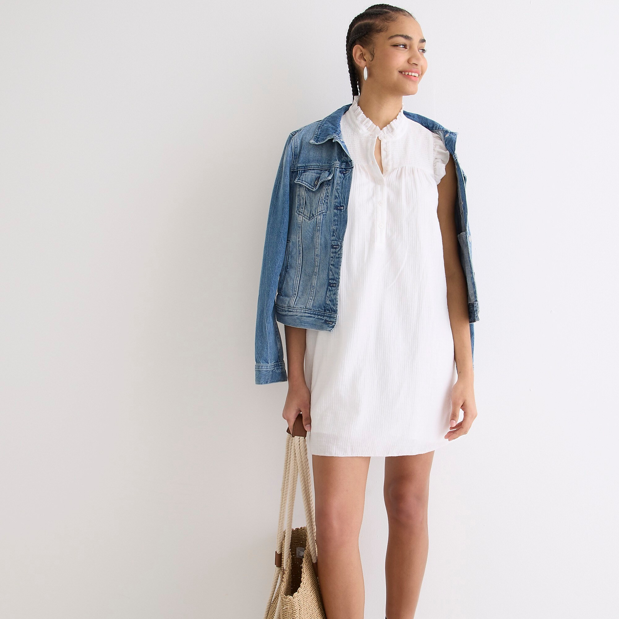 Garden dress in soft gauze | J. Crew US