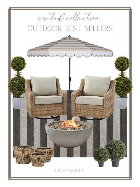 A curated collection of the top selling outdoor furniture, decor, and accessories! A ton of these pieces are affordable and come from Walmart too! 

Outdoor furniture, patio furniture, seasonal, planters, fire pit, outdoor rug, home decor, umbrella, home decor

#LTKstyletip #LTKSeasonal #LTKhome