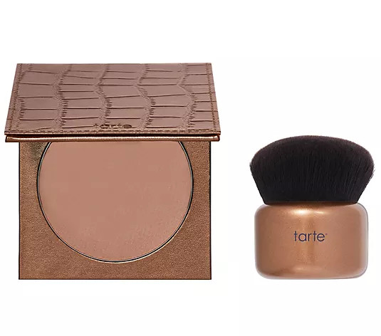 Make Your Selection: tarte Park Ave Princess Face & Body Waterproof Bronzer & Brush | QVC