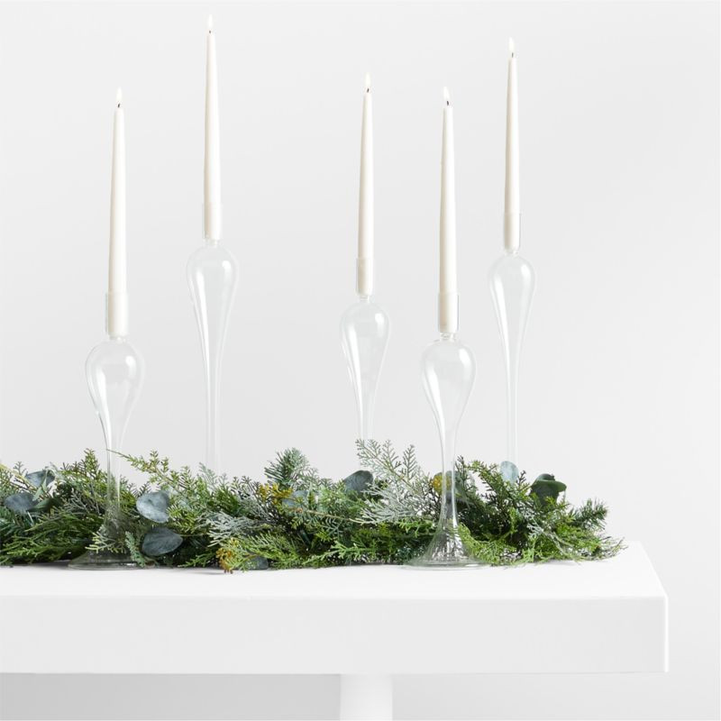 Milano Glass and Pre-Lit Garland Decor Set | Crate & Barrel | Crate & Barrel