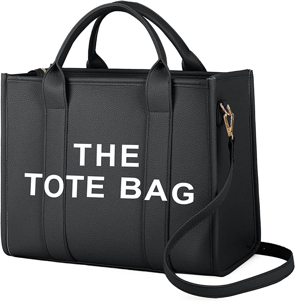 The Tote Bags for Women - Leather Tote Bag Trendy Travel Tote Bag Handbag Top-Handle Shoulder Cro... | Amazon (US)