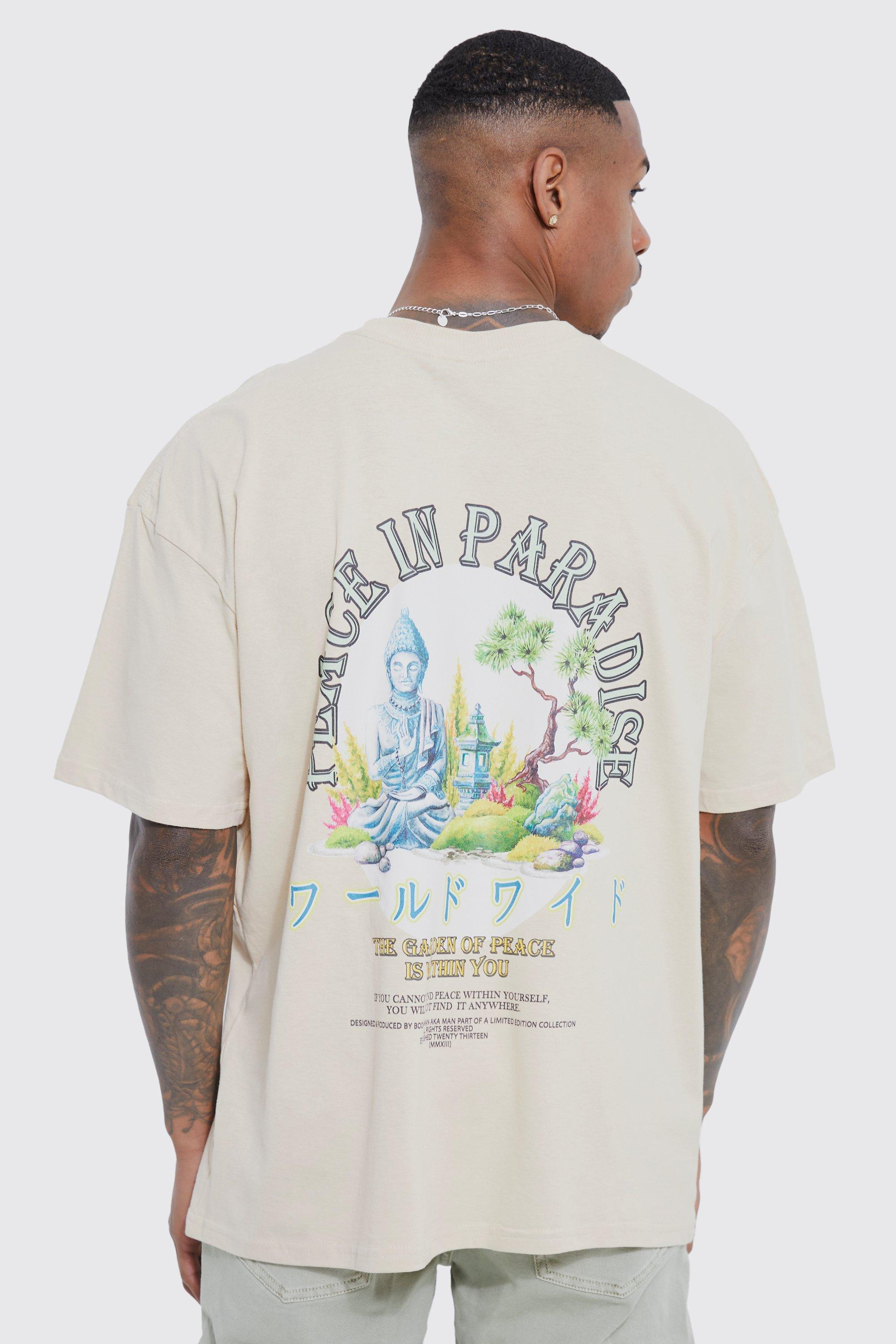 Oversized Peace In Paradise T-shirt | boohooMAN (DE, IE & UK)