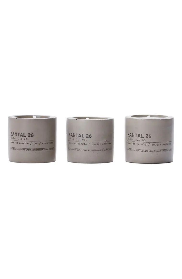 Santal 26 Set of 3 Concrete Votives | Nordstrom