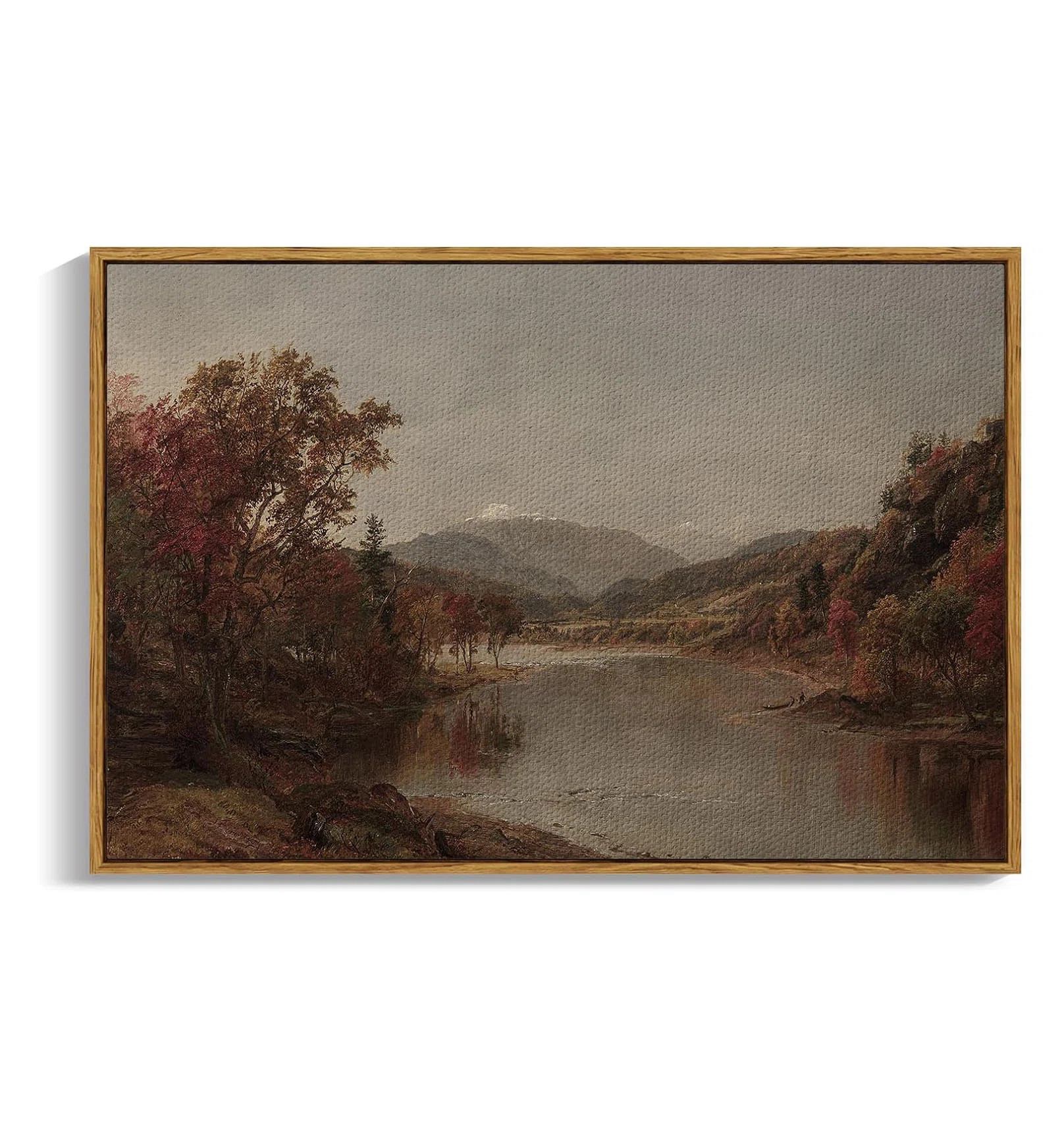 Red Barrel Studio® Vintage Framed Canvas Wall Art, 24×36 Inch, Fall Large Wall Decor For Living... | Wayfair North America