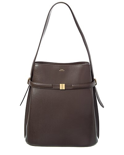 Belted Leather Bucket Bag | Rue La La