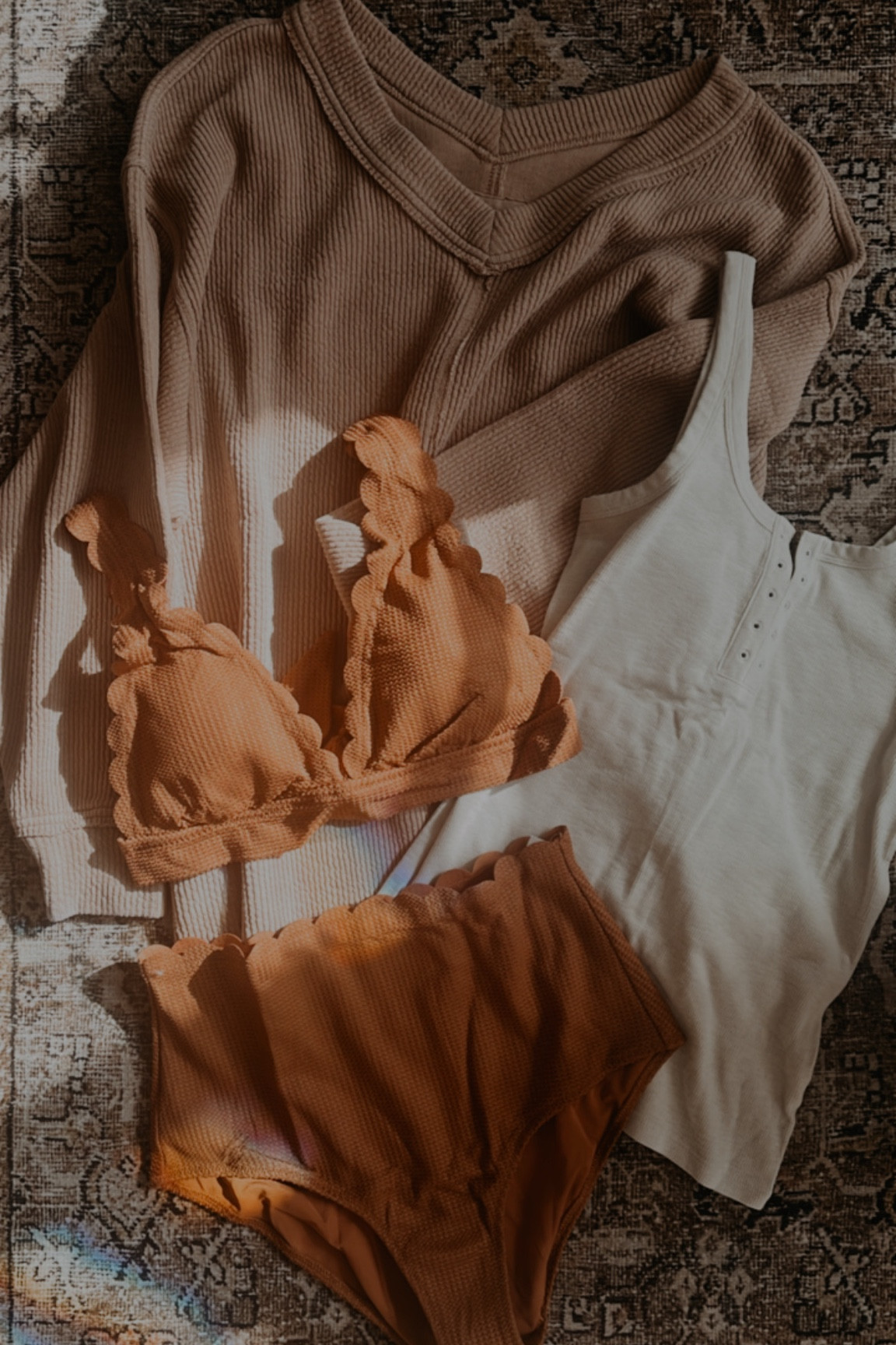 It hit 40° here this weekend and I immediately ordered a new swimsuit and some other Aerie neutral basics. 

Neutral oversized sweatshirt
High waisted swimsuit 
Henley tank
Neutral wardrobe
Neutral cozy tops

#LTKunder50 #LTKstyletip #LTKSale