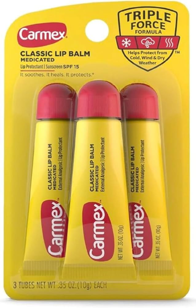 Carmex Classic Lip Balm, 0.35 Ounce (Pack of 3) | Amazon (US)