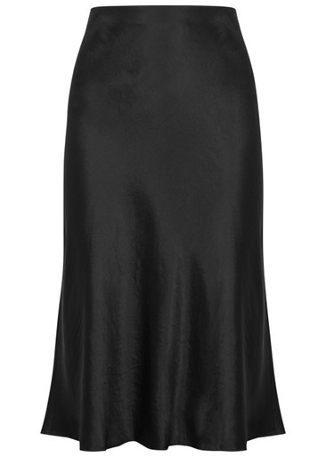 Hammered satin midi skirt | Harvey Nichols